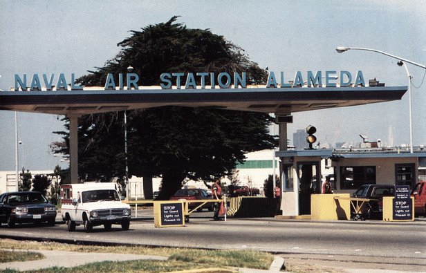 Main gate of Naval Air Station Alameda